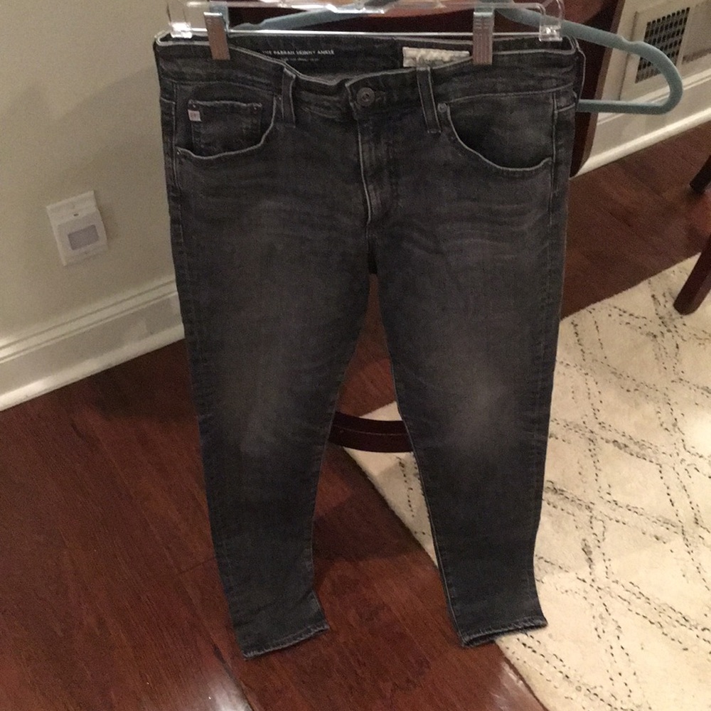 AG Jeans Adriano Goldschmied The Farrah Skinny Ankle High Rise size 29 in black